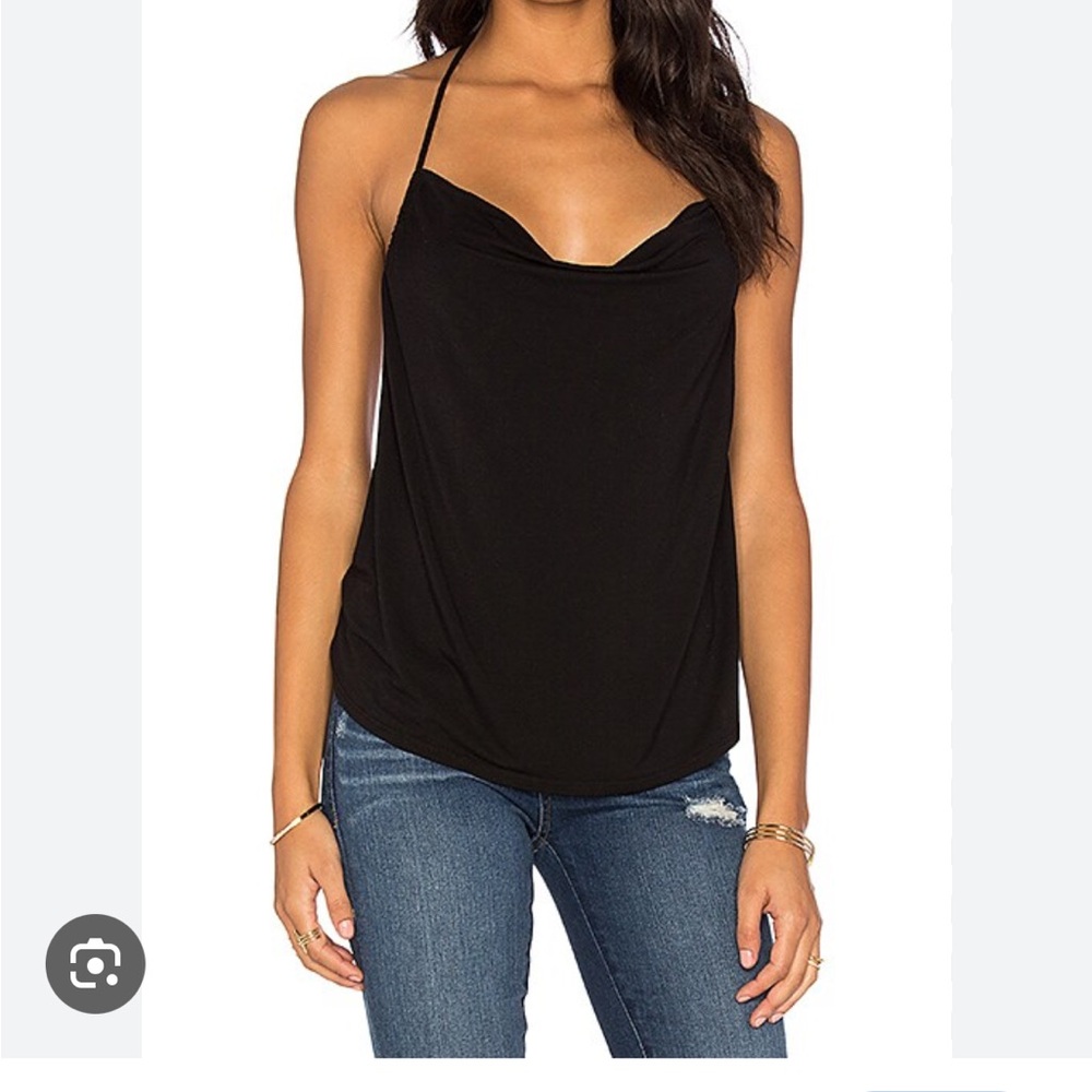 Krisa Elegant Black Cowl Neck Dress